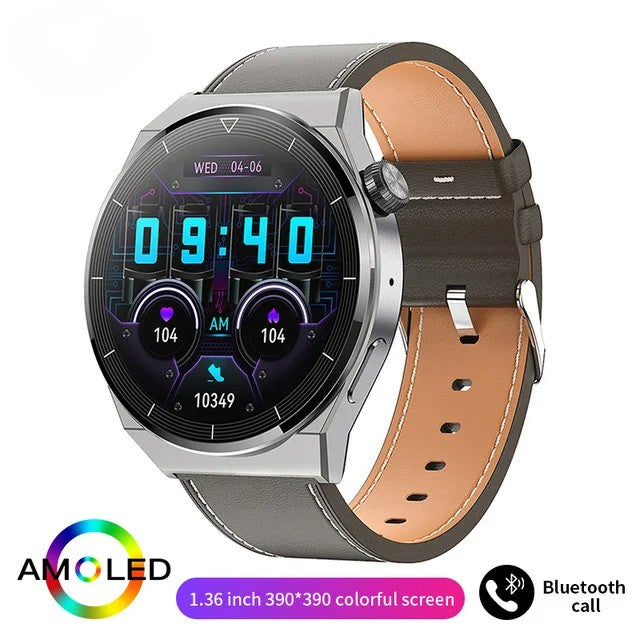 4G Smartwatch with Phone Calls, Touchscreen, Metal Band, Black, 1.39-Inch Display, 2-Day Battery