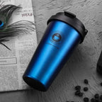 Thermasip Insulated Stainless Steel Travel Mug 500ml Leak-Proof Double-Walled Vacuum Flask