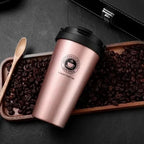 Thermasip Insulated Stainless Steel Travel Mug 500ml Leak-Proof Double-Walled Vacuum Flask