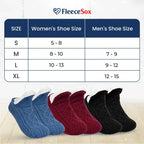 Fleece-Lined Thermal Slipper Socks Non-Slip Grips Warm Cozy Indoor Socks Acrylic Polyester