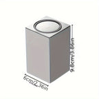Stainless Steel Toothpick Holder Automatic Push-Open Compact Hygienic Toothpick Dispenser