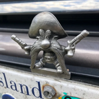 Road Runner Hood Ornament Chrome Plated Car Decorative Mascot 4x4 Inches Lead-Free Tin