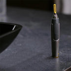 Precision Nose and Ear Hair Trimmer with Titanium Blades and LED Light, Ultra-Thin Cutting Head