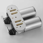 Wall Mounted Soap Dispenser Stainless Steel ABS 16.9 fl oz Push Pump Bathroom Organizer Set of 1-3