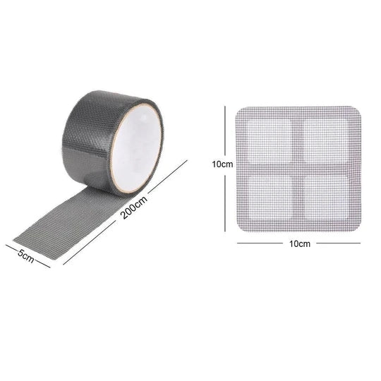 Screen Repair Kit for Window and Door Screens with Durable Adhesive Tape and Patches 3/9/18 Pieces