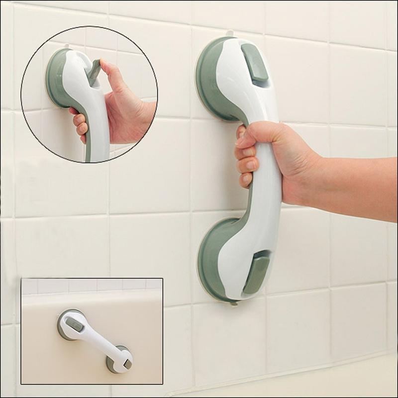 Harrow SecureGrip Non-Slip Bath and Shower Handrail Grab Bar with Suction Cups 29cm