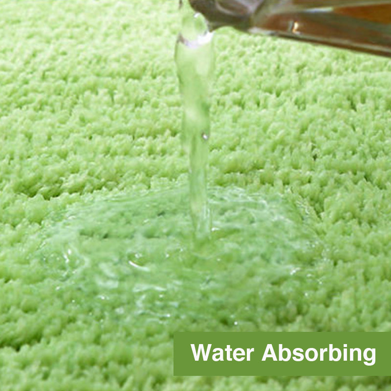 Feblilac Tufted Bath Mat Non-Slip Absorbent Soft Thick Bathroom Rug Multiple Sizes
