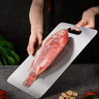 TitanPro Stainless Steel Cutting Board Durable Rust-Proof Antibacterial Kitchen Chopping Block