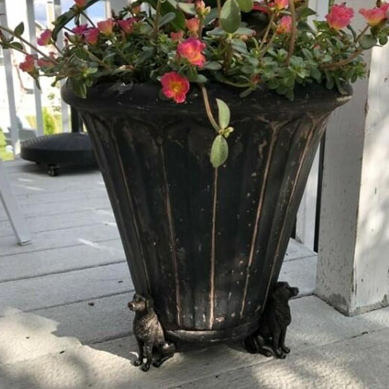 Animal-Shaped Resin Plant Pot Feet Set of 3 Cute Decorative Flower Pot Risers for Small Plants