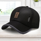 Summer Outdoor Baseball Cap Breathable Mesh Adjustable Quick-Dry Lightweight UV Protection