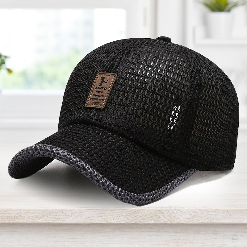 Summer Outdoor Baseball Cap Breathable Mesh Adjustable Quick-Dry Lightweight UV Protection
