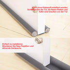 Sound and Dustproof Door Bottom Seal EVA Draft Stopper for Noise, Dust, Pest, and Air Blocking