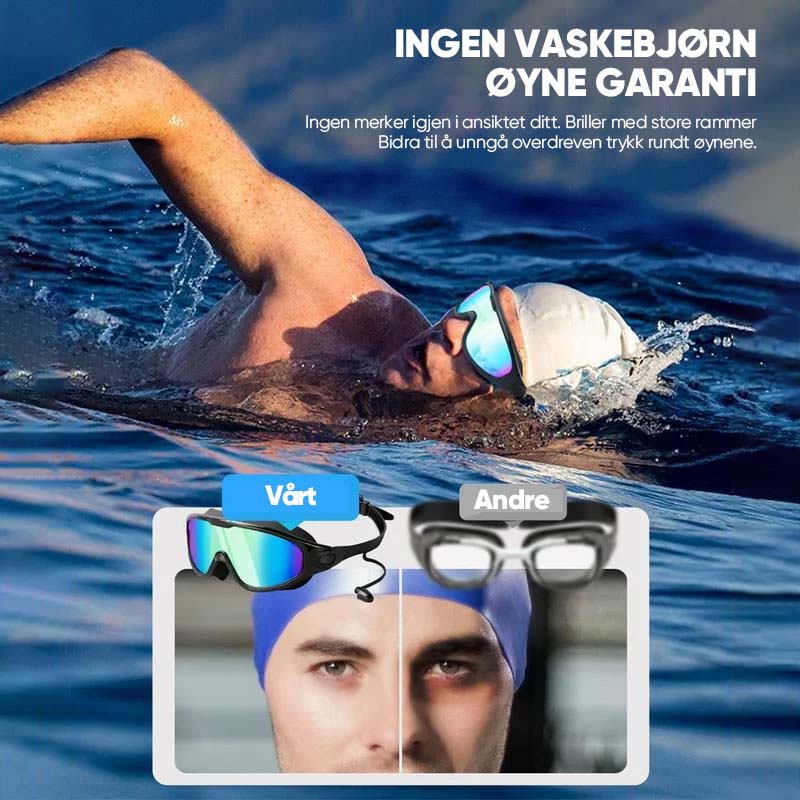 Anti Fog Swim Goggles Unisex Silicone Comfortable Fit Wide Angle Clear Vision