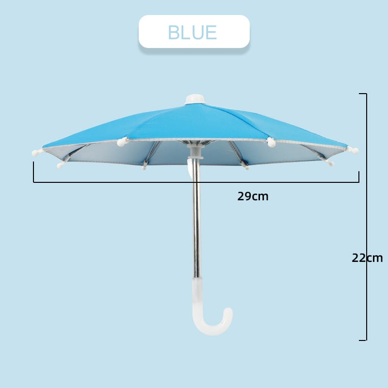 Phone Umbrella Suction Cup Stand Anti-Glare Sunshade Holder for Smartphones Portable Weatherproof Plastic
