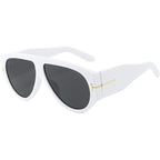Oversized Aviator Sunglasses Women UV400 Protection Lightweight Durable AC Plastic Frame