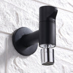 Wall-Mounted Bathroom Faucet Knob Handle Solid Brass Round Single Handle 3.5" Height Black Chrome Gold White Brushed Brass