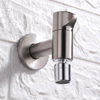 Wall-Mounted Bathroom Faucet Knob Handle Solid Brass Round Single Handle 3.5" Height Black Chrome Gold White Brushed Brass