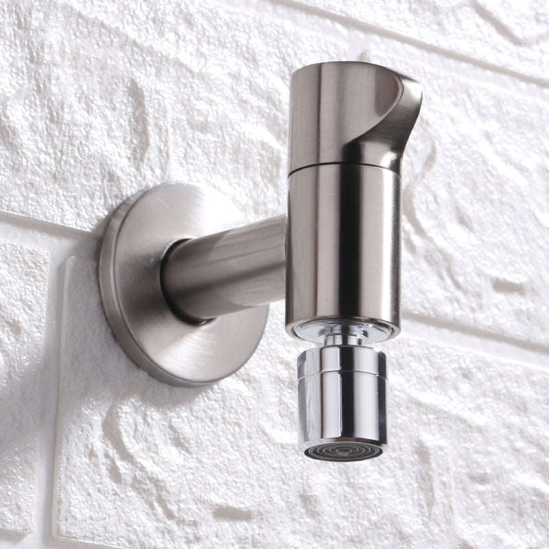 Wall-Mounted Bathroom Faucet Knob Handle Solid Brass Round Single Handle 3.5" Height Black Chrome Gold White Brushed Brass
