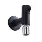 Wall-Mounted Bathroom Faucet Knob Handle Solid Brass Round Single Handle 3.5" Height Black Chrome Gold White Brushed Brass