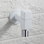 Wall-Mounted Bathroom Faucet Knob Handle Solid Brass Round Single Handle 3.5" Height Black Chrome Gold White Brushed Brass