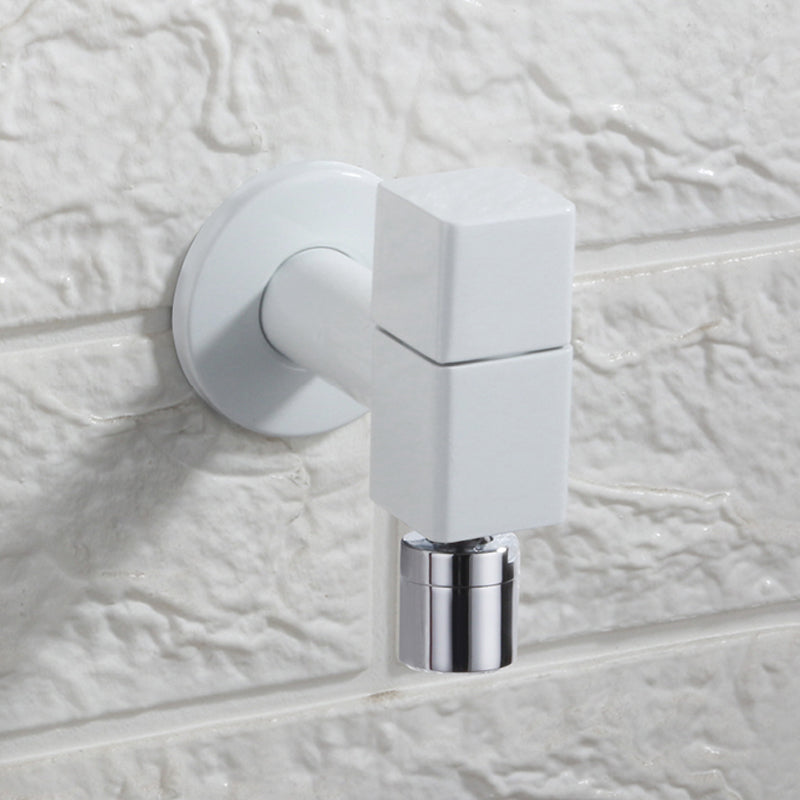 Wall-Mounted Bathroom Faucet Knob Handle Solid Brass Round Single Handle 3.5" Height Black Chrome Gold White Brushed Brass