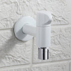 Wall-Mounted Bathroom Faucet Knob Handle Solid Brass Round Single Handle 3.5" Height Black Chrome Gold White Brushed Brass
