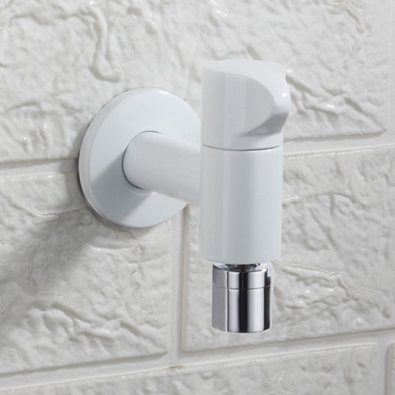 Wall-Mounted Bathroom Faucet Knob Handle Solid Brass Round Single Handle 3.5" Height Black Chrome Gold White Brushed Brass