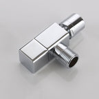 Wall-Mounted Bathroom Faucet Knob Handle Solid Brass Round Single Handle 3.5" Height Black Chrome Gold White Brushed Brass