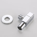 Wall-Mounted Bathroom Faucet Knob Handle Solid Brass Round Single Handle 3.5" Height Black Chrome Gold White Brushed Brass