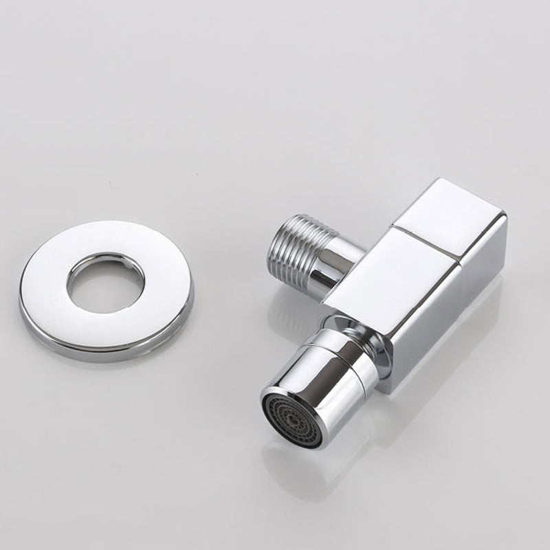 Wall-Mounted Bathroom Faucet Knob Handle Solid Brass Round Single Handle 3.5" Height Black Chrome Gold White Brushed Brass