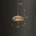 CrystalBeam Modern LED Pendant Light Star Design Glass Dimmable Cord Pendant Lamp