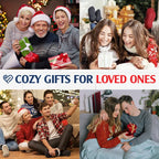 Fleece-Lined Thermal Slipper Socks Non-Slip Grips Warm Cozy Indoor Socks Acrylic Polyester
