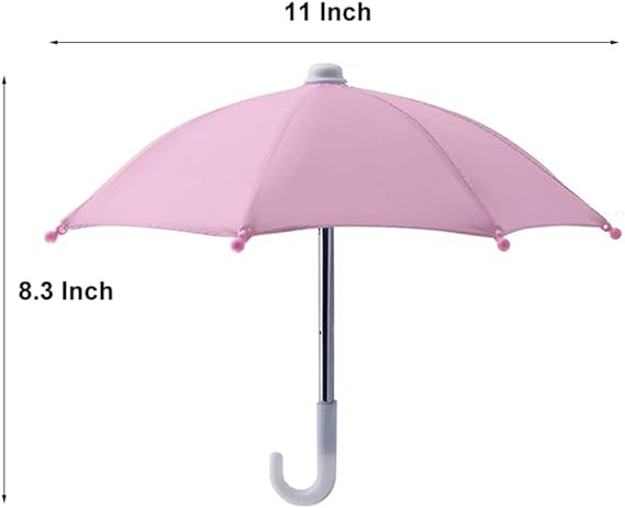 Phone Umbrella Suction Cup Stand Anti-Glare Sunshade Holder for Smartphones Portable Weatherproof Plastic