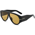 Oversized Aviator Sunglasses Women UV400 Protection Lightweight Durable AC Plastic Frame
