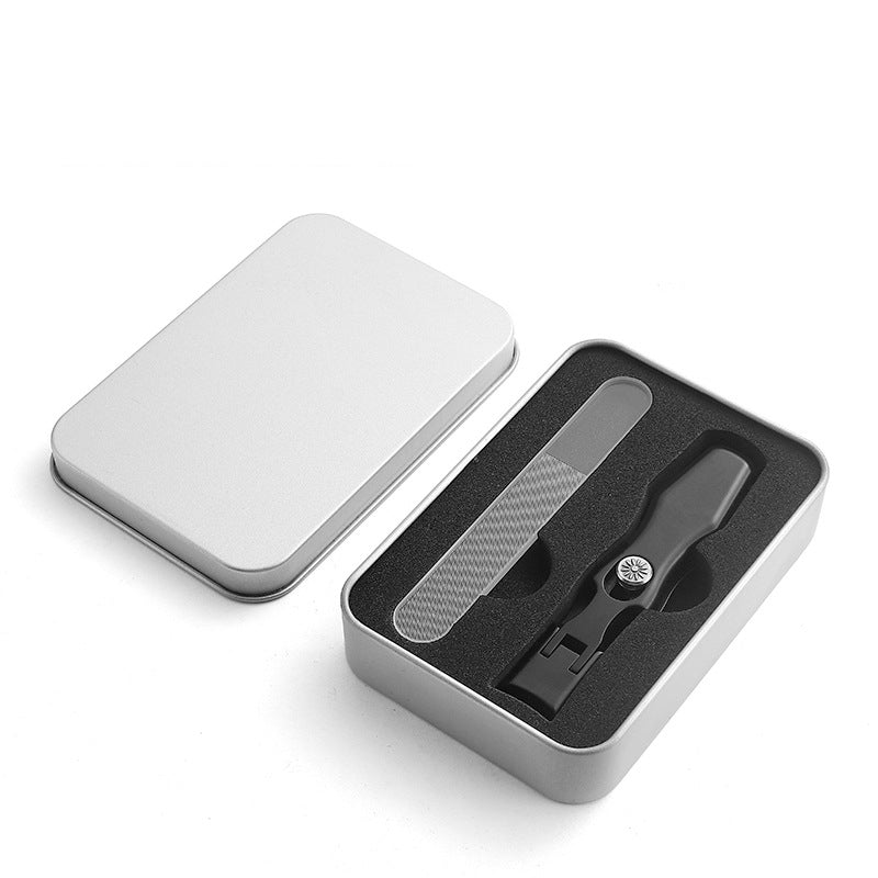 Portable Stainless Steel Nail Clippers Ultra-Sharp Curved Edges Wide Jaw for Thick Nails with Nail Catcher