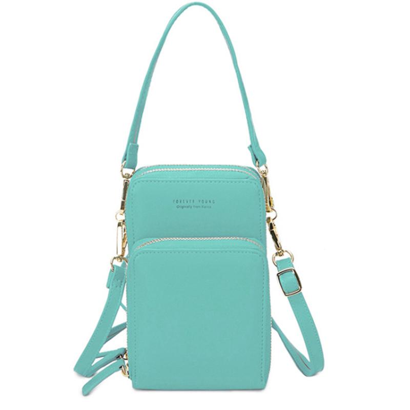 Touchscreen Phone Crossbody Bag with RFID Blocking and Removable Straps, Synthetic Leather, Fits Phones Up to 6.5 Inch