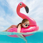 Harrow Inflatable Flamingo Pool Float 120cm Pink PVC Vinyl Oversized Swimming Ring