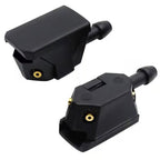 Car Wiper Nozzle Four-Hole Adjustable Spray Black Nylon 2/4/8 Pack for Truck and Car