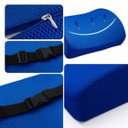 DriveEase Car Lumbar Support Cushion Memory Foam Breathable Mesh Ergonomic Back Pain Relief for Commute and Long Drives
