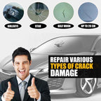 Glass Repair Fluid Resin Kit 2ml Clear Invisible Automotive Laminated Crack Fix