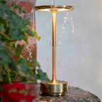 Cordless Aluminum Table Lamp Rechargeable Waterproof Dimmable Touch Sensor Desk Light 11 Inch