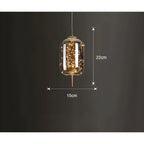 CrystalBeam Modern LED Pendant Light Star Design Glass Dimmable Cord Pendant Lamp