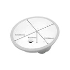 Modern Oval Undermount Porcelain Sink with Pop-Up Drain White Ceramic Bathroom Basin