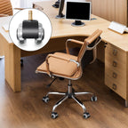 5 Pieces Office Chair Wheels 10mm Stem Swivel Replacement PU Double Wheel Black