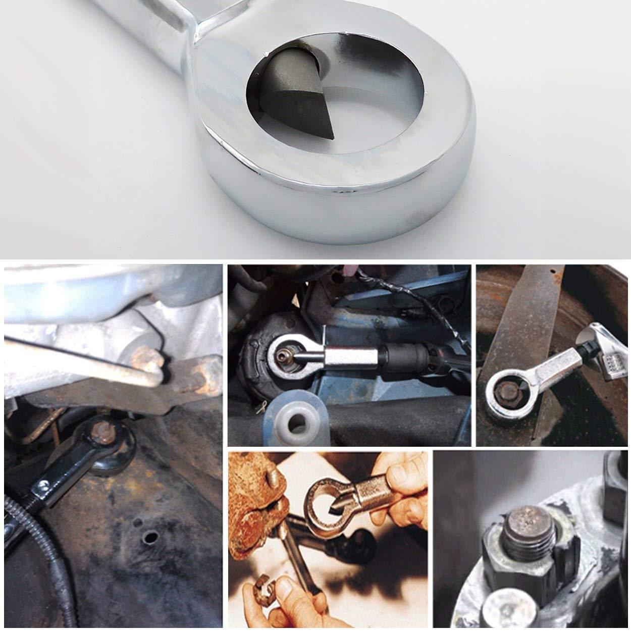 Heavy-Duty Nut Splitter Tool Kit with Hardened Steel Blades for Removing Rusty and Damaged Nuts 9-27mm