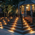 Solar Waterproof LED Step Light Solar-Powered Outdoor Stair Lighting Weather-Resistant