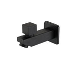 Wall-Mounted Bathroom Sink Faucet Copper Low Arc Cross Handle Single Hole
