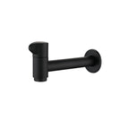 Wall-Mounted Bathroom Sink Faucet Copper Low Arc Cross Handle Single Hole