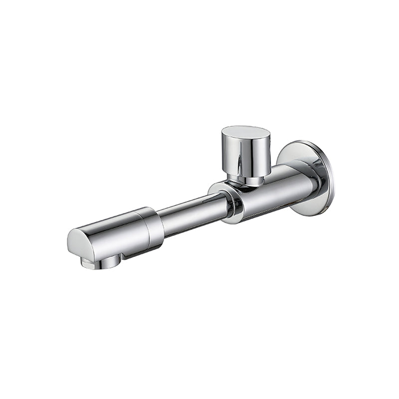 Wall-Mounted Bathroom Sink Faucet Copper Low Arc Cross Handle Single Hole