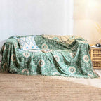 Reversible Cotton Sofa Cover Blanket Soft Durable Couch Throw Machine Washable Multiple Sizes
